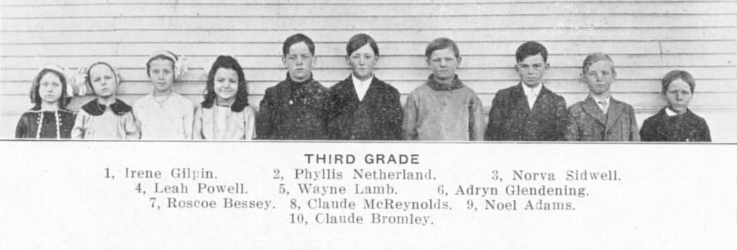 3rd Grade Class 1915 Student List